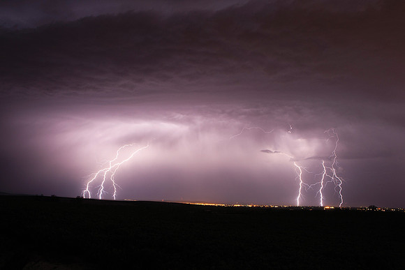 Lightning over Walla Walla Valley