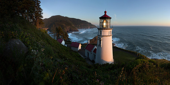 Heceta Head Lighthouse panorama