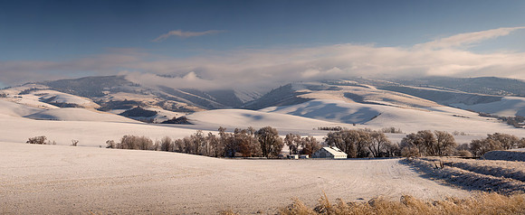 Snow Covered Blue Mountains